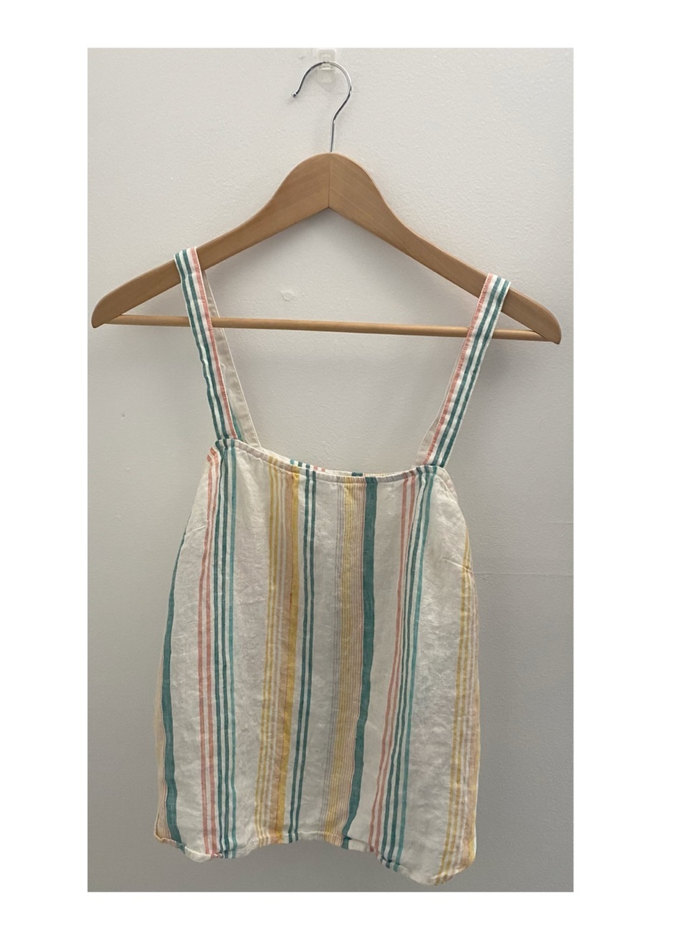 Madewell 100% Linen Striped Cami Top Size Small
